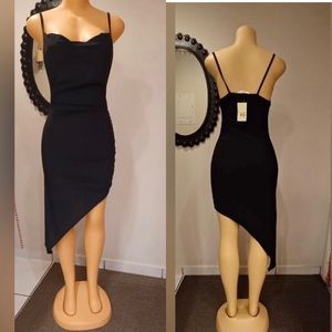 NWT FOREVER ROSE DRESS BLACK BODYCON SIZE M(38)